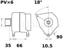 Генератор Mahle MG 506