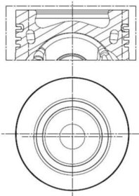 Поршень двигателя Mahle 028pi00141001