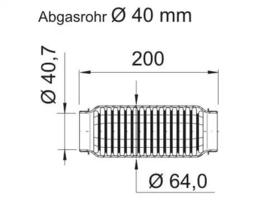 Гофра випускної системи Ernst 464215