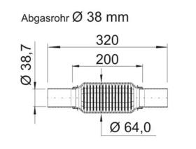 Гофра випускної системи Ernst 464277
