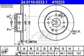 Тормозной диск ATE 24.0110-0233.1