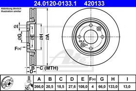 Тормозной диск ATE 24.0120-0133.1