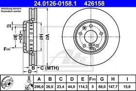 Тормозной диск ATE 24.0126-0158.1