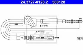 Трос ручного гальма ATE 24.3727-0128.2