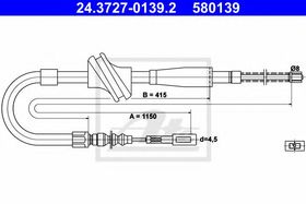 Трос ручного гальма ATE 24.3727-0139.2