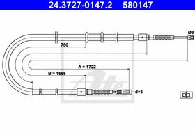 Трос ручного тормоза ATE 24.3727-0147.2