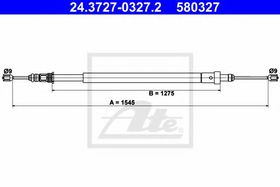 Трос ручного тормоза ATE 24.3727-0327.2