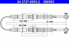 Трос ручного тормоза ATE 24.3727-0503.2