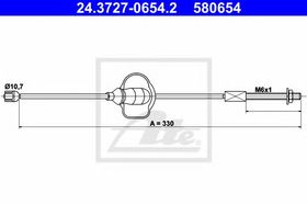 Трос ручного гальма ATE 24.3727-0654.2