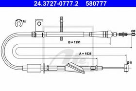 Трос ручного тормоза ATE 24.3727-0777.2