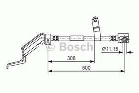 Тормозной шланг Bosch 1 987 476 866