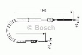 Трос ручного тормоза Bosch 1 987 477 641