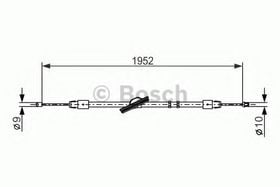 Трос ручного гальма Bosch 1 987 477 851