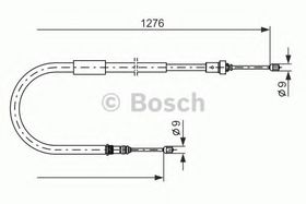 Трос ручного гальма Bosch 1 987 477 938