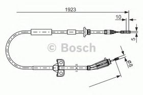 Трос ручного тормоза Bosch 1 987 477 999