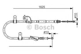 Трос ручного тормоза Bosch 1 987 482 081