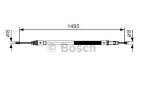 Трос ручного тормоза Bosch 1 987 482 118