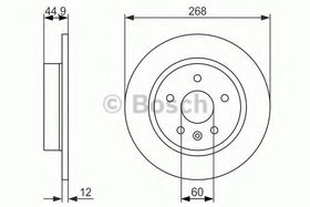 Тормозной диск Bosch 0 986 479 C57