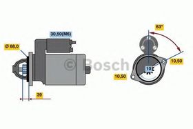 Стартер Bosch 0 001 108 441
