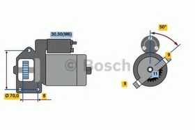 Стартер Bosch 0 001 109 069