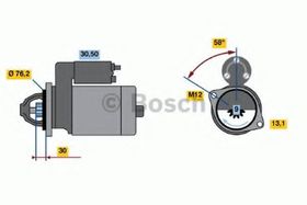 Стартер Bosch 0 986 016 780