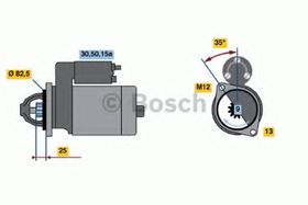 Стартер Bosch 0 986 018 190
