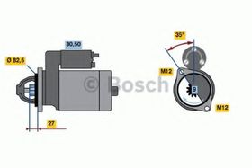 Стартер Bosch 0 986 018 250