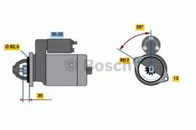 Стартер Bosch 0 986 018 340
