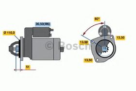 Стартер Bosch 0 986 021 200