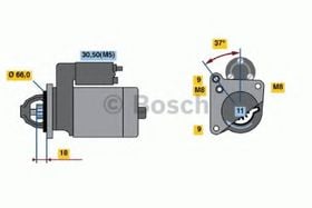 Стартер Bosch 0 986 021 651