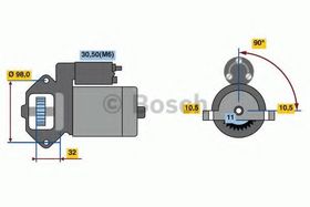 Стартер Bosch 0 986 023 570