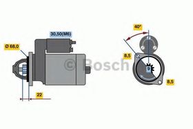 Стартер Bosch 0 986 023 660