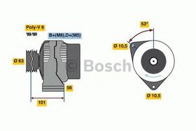 Генератор Bosch 0 986 039 760