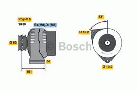 Генератор Bosch 0 986 040 220