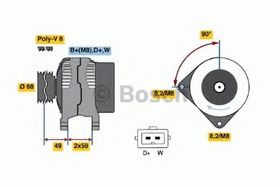 Генератор Bosch 0 986 040 360