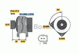 Генератор Bosch 0 986 045 360