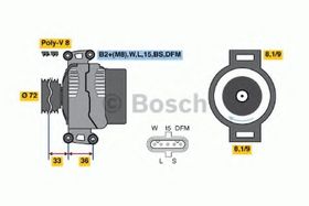 Генератор Bosch 0 986 046 580
