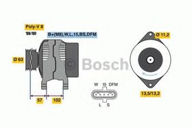 Генератор Bosch 0 986 081 010