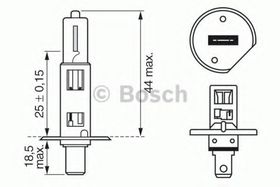 Лампа дальнього світла Bosch 1 987 302 018