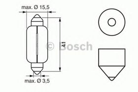 Лампа ближнего света Bosch 1 987 302 529
