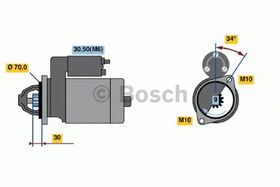 Стартер Bosch 0 001 107 540