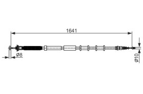 Трос ручного тормоза Bosch 1987482582