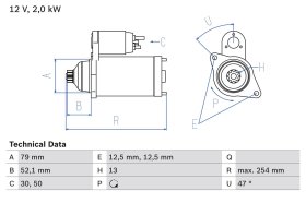 Стартер Bosch 0 986 025 070
