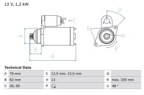 Стартер Bosch 0986029120