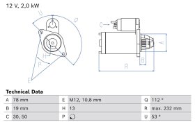 Стартер Bosch 0986029210