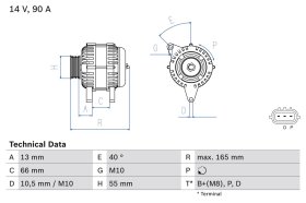 Генератор Bosch 0 986 082 430