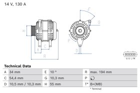 Генератор Bosch 0986085180