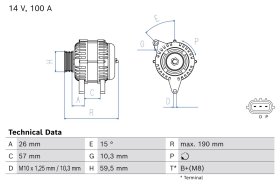 Генератор Bosch 0986084480