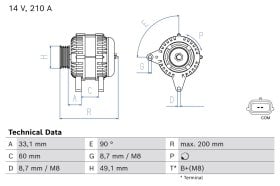 Генератор Bosch 0986081980
