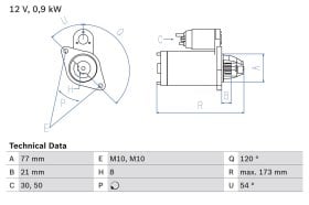 Стартер Bosch 0 986 025 720